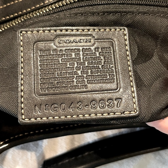 Vintage Coach EUC Leather Satchel Handbag G043-9637 - Picture 3 of 12
